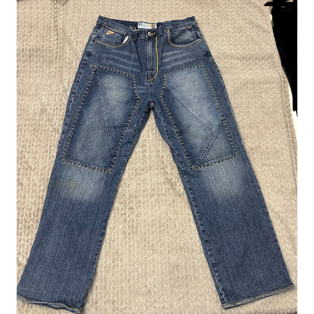 Vintage Y2K Baggy Akademiks Jeans Size 36 Men's Blue Denim AKDMKS